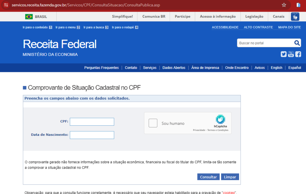 consulta receita federal