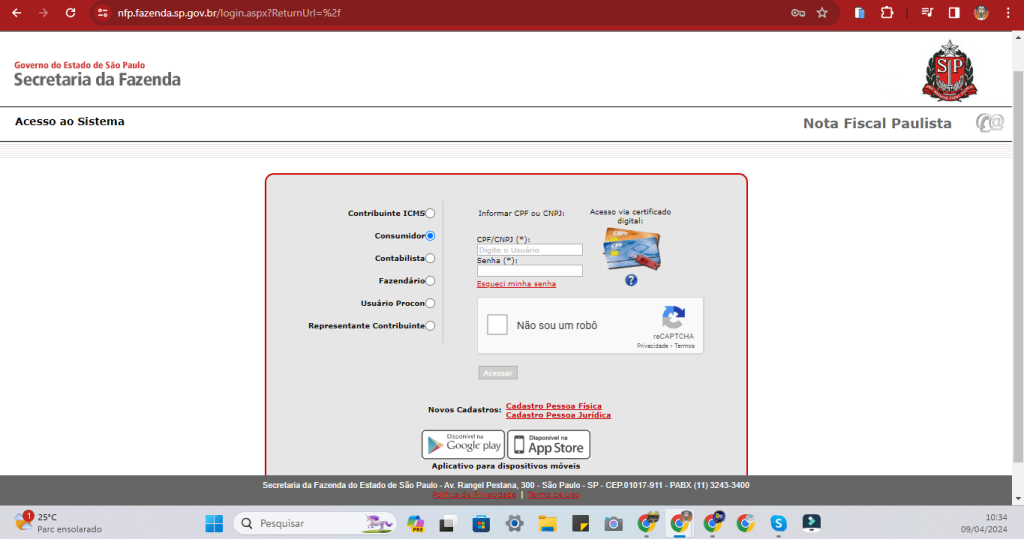 nota fiscal paulista
